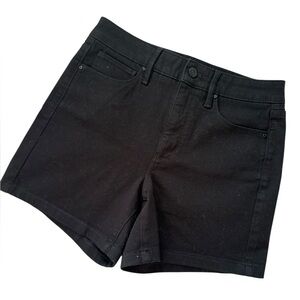 WHBM Sculpt Denim Shorts Black High Rise Sculpt Fit Size 4 NWT